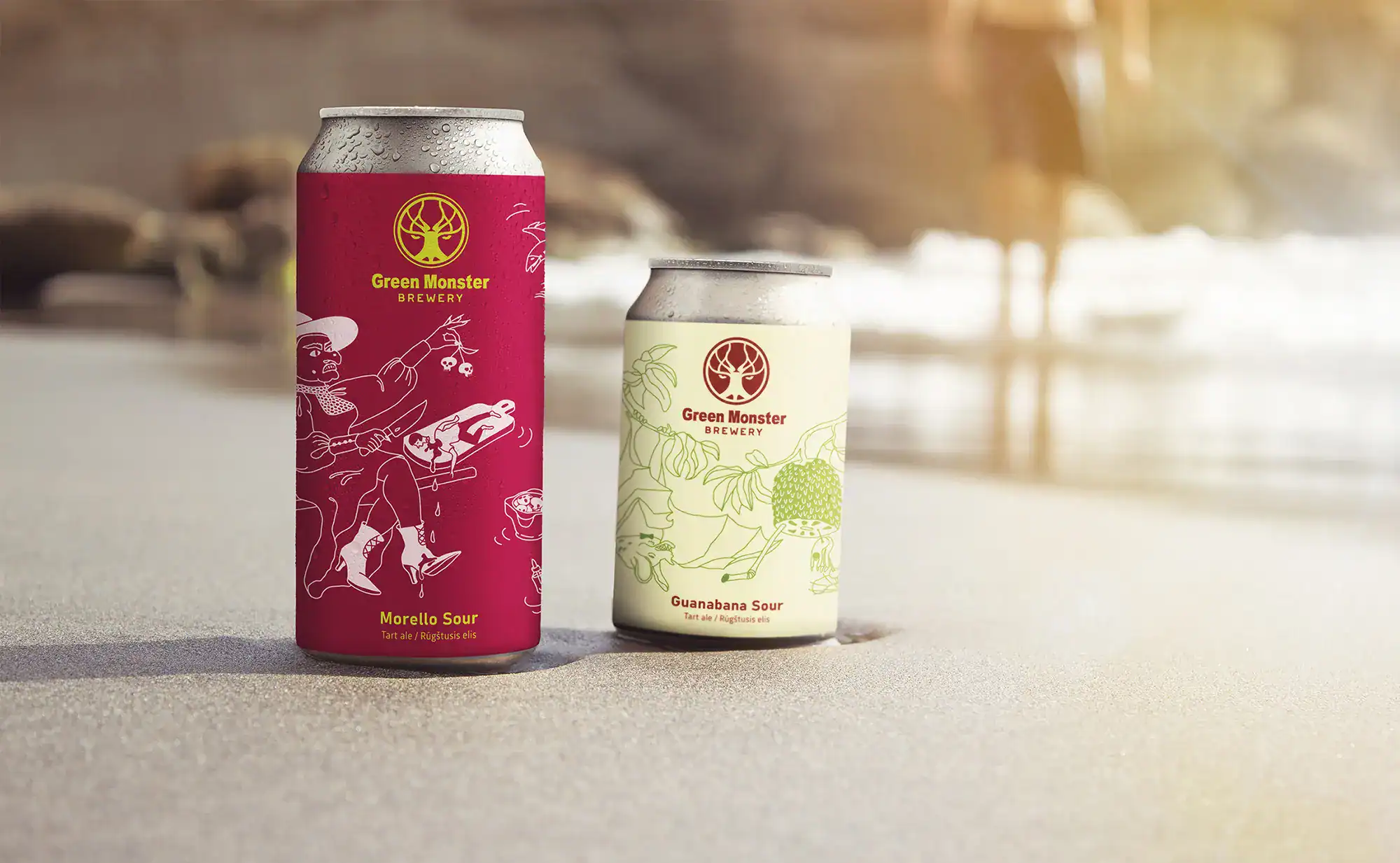 Morello-and-Guanabana-beer-cans-
