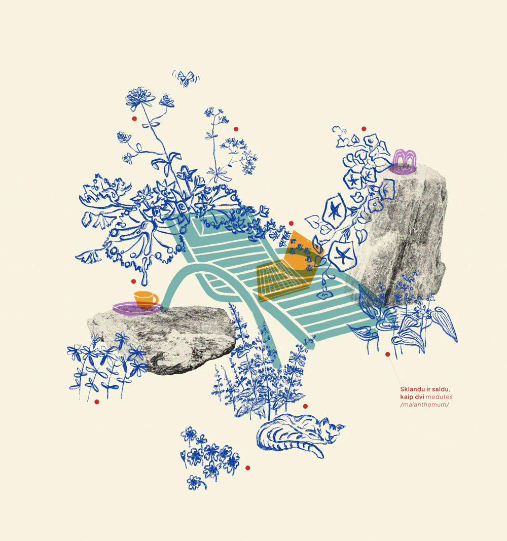 Illustrations & visual identity for landscape architecture studio “Kaitakai”